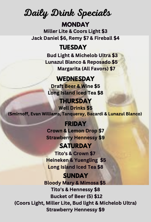 Eastfield Bar & Grill Menu - Image 2