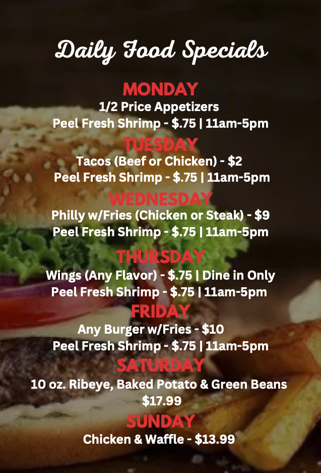 Eastfield Bar & Grill Menu - Image 4